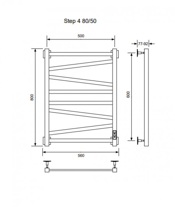 Полотенцесушитель STEP-4 80/50 U