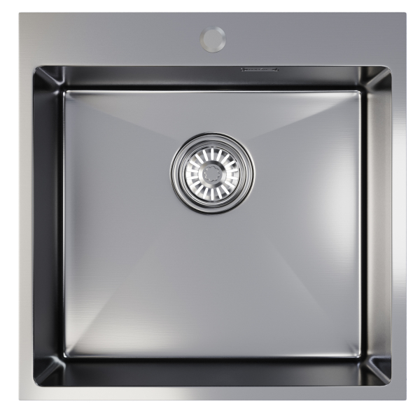 Мойка настол.монтаж 50х50 (2,0) вып 3 1/2  MIXLINE PRO 20см с сифоном (сатин)